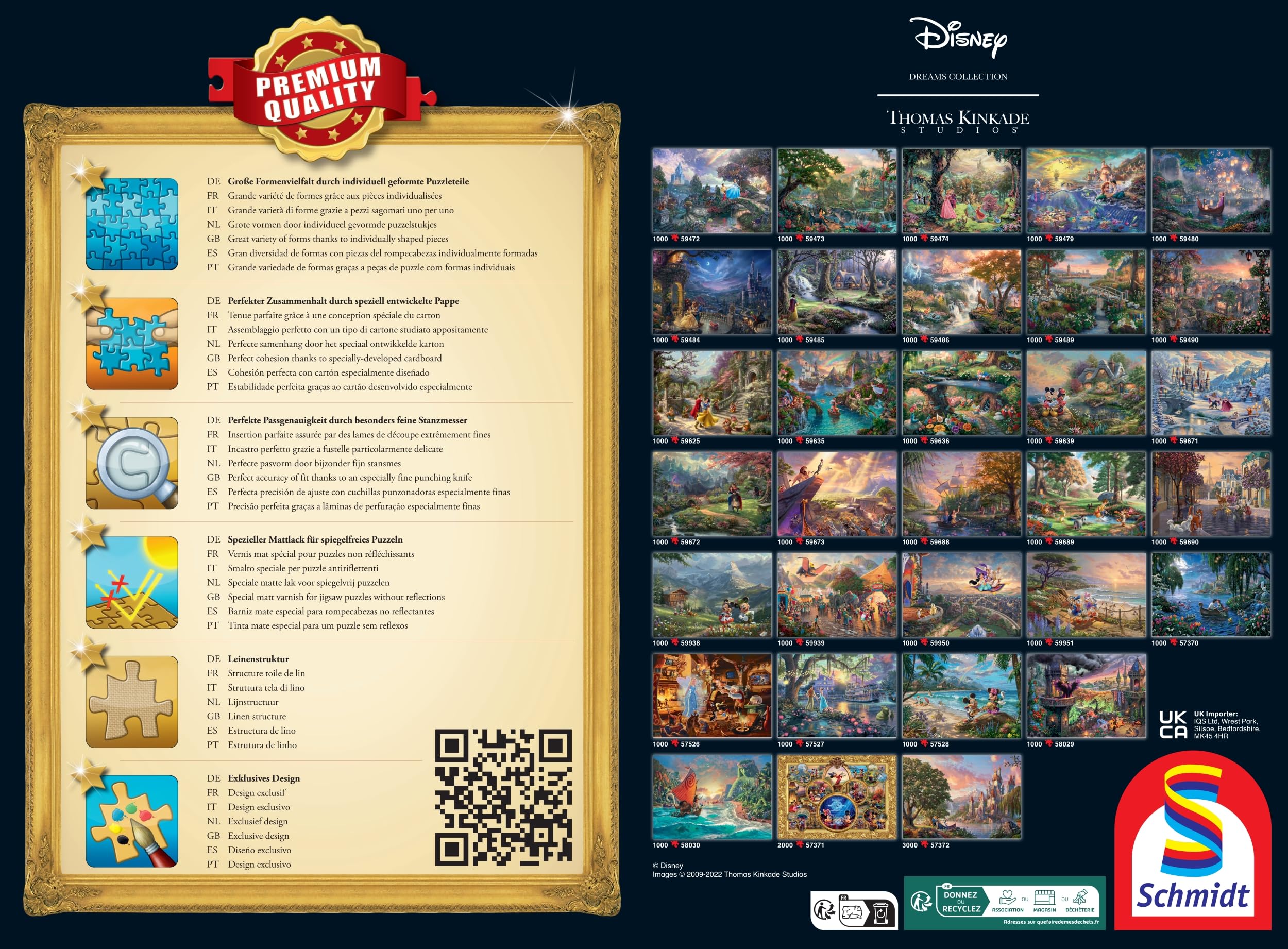 Amazon.com: Schmidt Spiele 58040 Thomas Kinkade, Disney, Robin